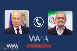 Tổng thống Nga và Iran thảo luận về tình hình Trung Đông