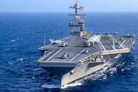 Tàu sân bay USS Gerald R. Ford rời Trung Đông, ông Trump tuyên bố chiến dịch chống Iran 'chấm dứt'