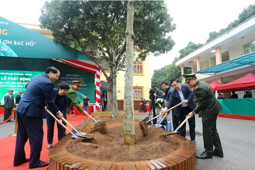 Công an Hà Nội phát động “Tết trồng cây đời đời nhớ ơn Bác Hồ” 