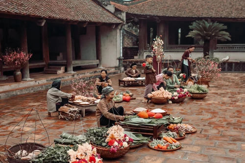 Đường Lâm rộn ràng sắc Tết xưa những ngày giáp xuân Bính Ngọ