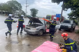 Thực tập cứu nạn, cứu hộ vụ tai nạn giao thông trên Quốc lộ 21A