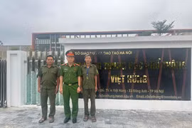 Lực lượng Công an làm nhiệm vụ đảm bảo ANTT ngày khai giảng