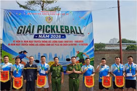 Sôi nổi Giải Pickleball Đội Chữa cháy và CNCH khu vực số 12