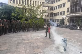 Trang bị kỹ năng PCCC cho lực lượng tham gia bảo vệ ANTT ở cơ sở