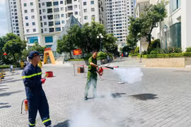 Thực tập phương án chữa cháy, cứu nạn tại cụm chung cư Green Stars