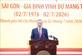 Tổng Bí thư, Chủ tịch nước Tô Lâm dự Lễ kỷ niệm 50 năm Ngày TP Sài Gòn - Gia Định vinh dự mang tên Chủ tịch Hồ Chí Minh