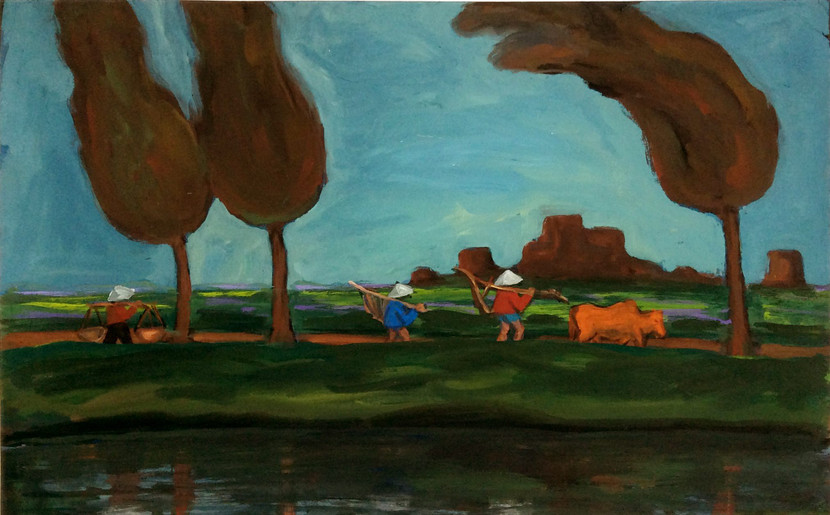 Bốn họa sĩ gặp nhau tại triển lãm "Ngã tư" ảnh 4