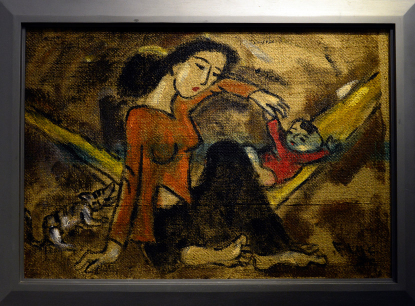 Một tác phẩm vẽ trên bảo tải Một tác phẩm vẽ trên bảo tải