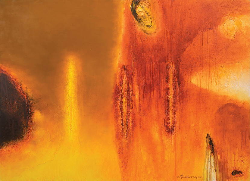 Họa sĩ trừu tượng Nguyễn Tấn Cương trở lại với triển lãm "Ánh sáng" ảnh 2 Họa sĩ trừu tượng Nguyễn Tấn Cương trở lại với triển lãm "Ánh sáng" ảnh 2