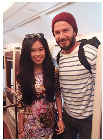 Cô gái Việt xinh đẹp chụp ảnh cùng David Beckham là ai? ảnh 2