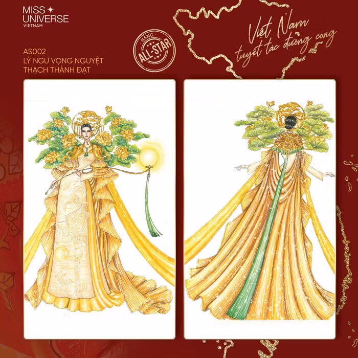 Độc đáo thiết kế trang phục dân tộc cho Khánh Vân thi "Hoa hậu Hoàn vũ 2020" ảnh 5 Độc đáo thiết kế trang phục dân tộc cho Khánh Vân thi "Hoa hậu Hoàn vũ 2020" ảnh 5