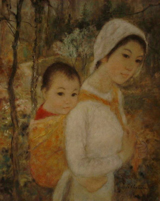 Những bức tranh tuyệt đẹp về phụ nữ Việt Nam một thời ảnh 10