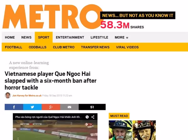 Truyền thông quốc tế xôn xao vì Quế Ngọc Hải và cú đạp bạo lực ảnh 1