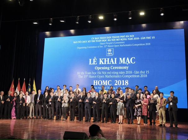 Khai mạc kỳ thi toán học Hà Nội mở rộng HOMC 2018 ảnh 1