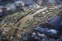 Đề xuất 2 phương án xây dựng Đại lộ trục cảnh quan sông Hồng