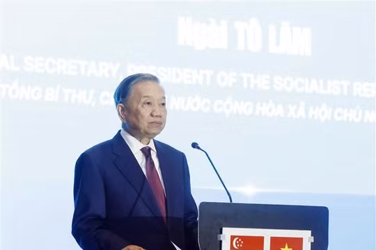 Tổng Bí thư, Chủ tịch nước Tô Lâm: Hợp tác công nghệ sẽ trở thành một trụ cột quan trọng trong quan hệ Việt Nam - Singapore