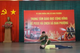 Xã Đan Phượng ra mắt Trung tâm Giáo dục cộng đồng về PCCC và CNCH