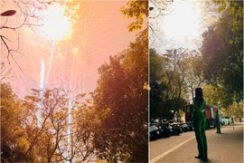 Công an phường Phúc Lợi bảo vệ tuyệt đối an ninh, an toàn đêm bắn pháo hoa Giao thừa 2026