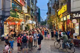 Tăng cường an toàn PCCC tại phố đi bộ Ngũ Xã