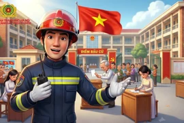 Đảm bảo an toàn phòng cháy tại các điểm bầu cử 