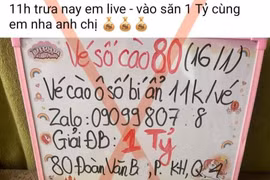 Cảnh giác bẫy “xổ số cào online” trên mạng xã hội