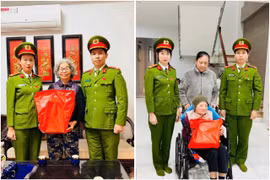 Trao quà, gửi gắm yêu thương từ trái tim người chiến sỹ Công an