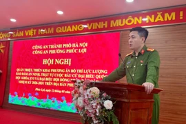 Triển khai phương án bảo đảm an ninh, an toàn ngày bầu cử tại phường Phúc Lợi