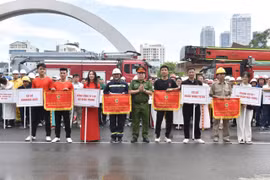 Sôi nổi Hội thi chữa cháy và cứu nạn, cứu hộ lực lượng PCCC cơ sở trên địa bàn phường Cầu Giấy và Yên Hòa