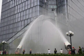 Tổng duyệt Phương án chữa cháy, cứu nạn, cứu hộ cấp Bộ tại Vinhomes Ocean Park 1 