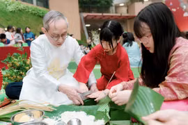 Ngôi trường đưa học sinh về cội nguồn văn hóa Việt với Lễ hội Bánh chưng truyền thống