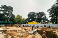 Xác định chính xác quy mô nền điện Kính Thiên, mở ra hướng phục dựng khả thi