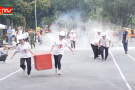 350 vận động viên tham gia Hội thi nghiệp vụ PCCC và CNCH