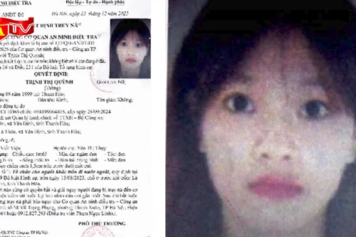 Truy nã Trịnh Thị Quỳnh vì tổ chức lao động trái phép ra nước ngoài