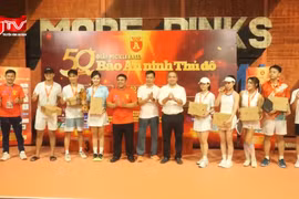 Sôi nổi Giải Pickleball kỷ niệm 50 năm An ninh Thủ đô xuất bản số đầu tiên