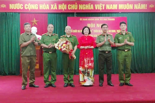 Xã Đại Thanh ra mắt mô hình “thôn Ba nhất về an ninh, trật tự”