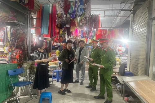 Nỗ lực các biện pháp phòng ngừa hỏa hoạn tại chợ dịp cuối năm