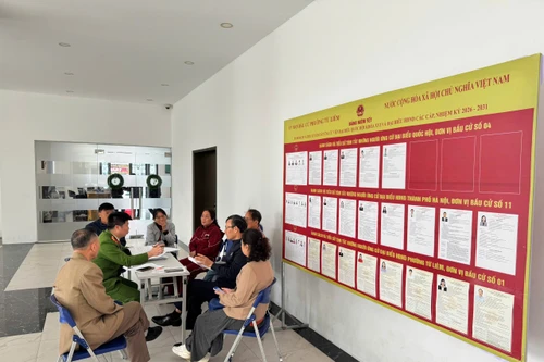 Bảo đảm an toàn cháy, nổ tại các điểm bầu cử trên địa bàn các phường Từ Liêm, Xuân Phương, Tây Mỗ