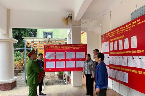 Đảm bảo an toàn cháy, nổ phục vụ bầu cử tại phường Việt Hưng