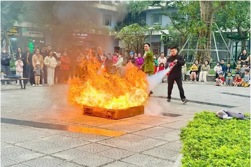 Trên 655 học viên trải nghiệm, tập huấn nghiệp vụ, xử lý tình huống cháy giả định