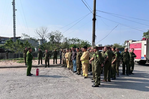 Tăng cường bảo đảm an toàn cháy, nổ tại các điểm bầu cử