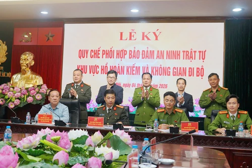 Nhiều biện pháp đảm bảo an ninh trật tự khu vực hồ Hoàn Kiếm và không gian phố đi bộ