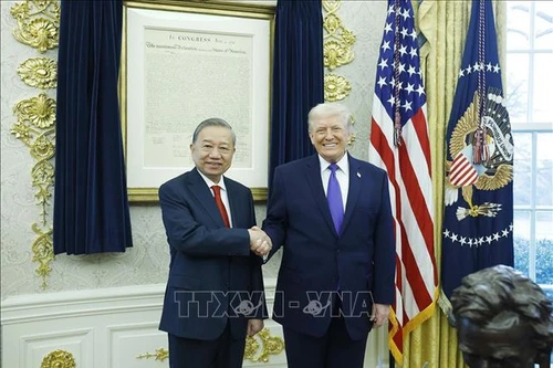 Tổng Bí thư Tô Lâm gặp Tổng thống Hoa Kỳ Donald Trump