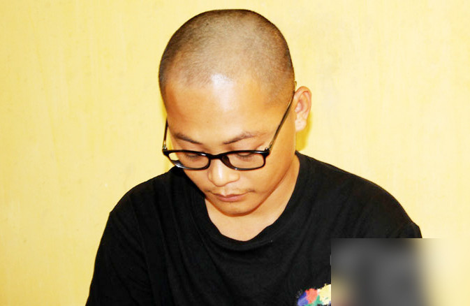 Lâm Văn Nam tại cơ quan công an