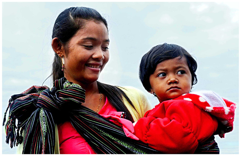 Tác phẩm "Mẹ con" của tác giả Hà Hữu Nết Tác phẩm "Mẹ con" của tác giả Hà Hữu Nết