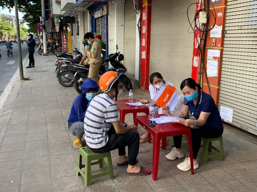 Lực lượng chức năng của phường sẽ lập biên bản các trường hợp vi phạm