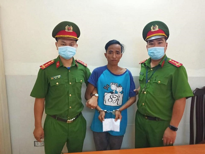 Đối tượng Dương Văn Cường bị bắt giữ