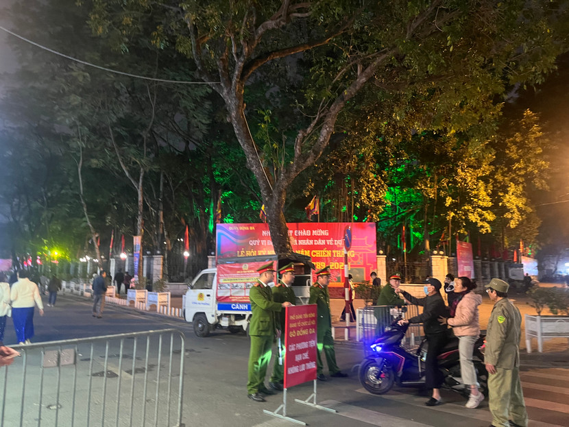 Phân luồng giao thông khu vực tổ chức kỷ niệm 236 năm chiến thắng Ngọc Hồi - Đống Đa