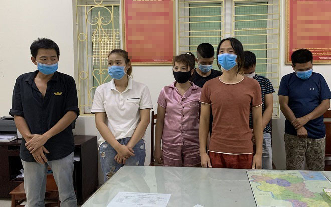 Các đối tượng bị bắt giữ Các đối tượng bị bắt giữ