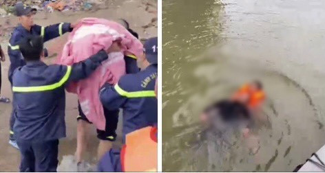 Lực lượng Công an Hà Nội cứu giúp người nhảy cầu