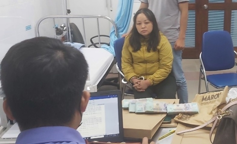 Đối tượng Kim Thanh Hạnh bị bắt giữ